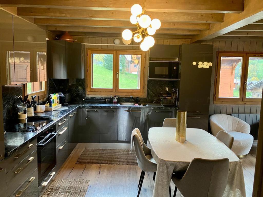 Chalet Luxueux Châtel Exteriör bild